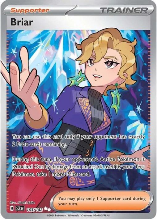 Pokemon Card - S&V: Stellar Crown 163/142 - BRIAR (ultra rare) (Mint) Pokemon Card - S&V: Stellar Crown 163/142 - BRIAR (ultra rare) (Mint)