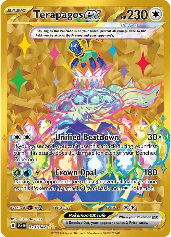 Pokemon Card - S&V: Stellar Crown 173/142 - TERAPAGOS EX (Hyper Rare)  (Mint): Sell2BBNovelties.com: Sell TY Beanie Babies, Action Figures,  Barbies, Cards & Toys selling online