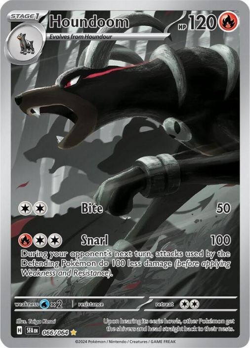 Pokemon Card - S&V: Shrouded Fable 066/064 - HOUNDOOM (Illustration Rare)  (Mint): Sell2BBNovelties.com: Sell TY Beanie Babies, Action Figures,  Barbies, Cards & Toys selling online