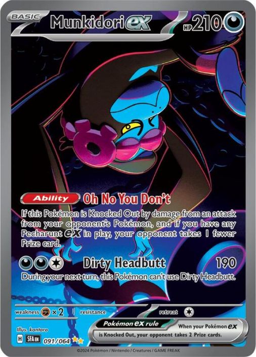 pokemon shrouded fable rare cards Munkidori ex 083/064 10 Pokmon TCG: Shrouded Fable