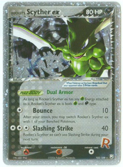 pokemon scyther card Pokemon Jungle Rare Scyther #26 [Lightly Played] main image 1