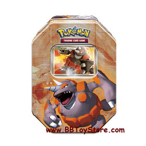 Pokemon DP - 2008 Collectors Tin Set - RHYPERIOR (New):  Sell2BBNovelties.com: Sell TY Beanie Babies, Action Figures, Barbies, Cards  & Toys selling online