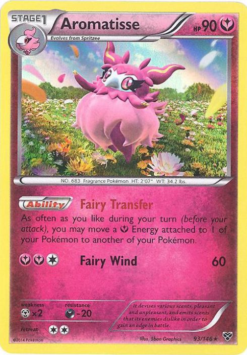 Pokemon Card - XY 93/146 - AROMATISSE (holo-foil) (Mint): Sell2BBNovelties.com: Sell TY Beanie Babies, Action Figures, Barbies, Cards & Toys selling online Pokemon Card - XY 93/146 - AROMATISSE (holo-foil) (Mint): Sell2BBNovelties.com: Sell TY Beanie Babies, Action Figures, Barbies, Cards & Toys selling online