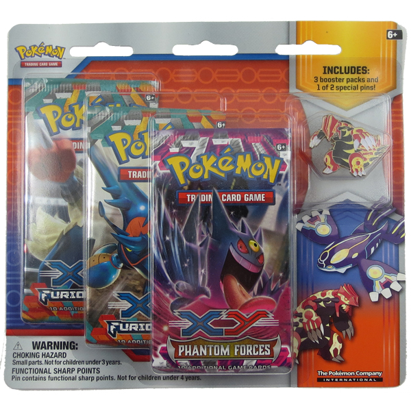 Pokemon Cards - XY Blister 3 Packs with Pin - PRIMAL GROUDON (New):  Sell2BBNovelties.com: Sell TY Beanie Babies, Action Figures, Barbies, Cards  & Toys selling online