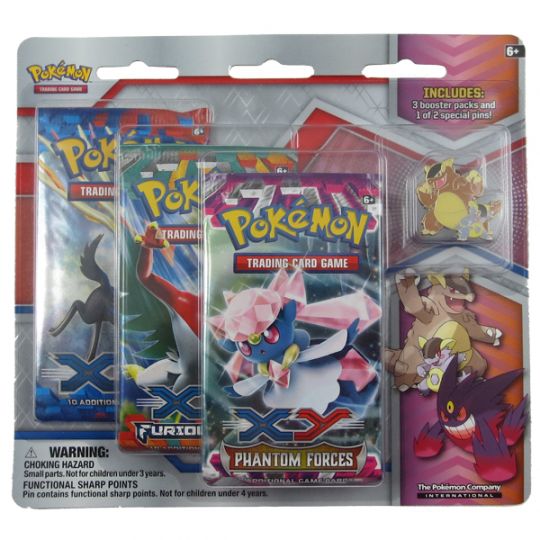 Pokémon Phantom Forces 3-pack Blister, booster pack, Promo card