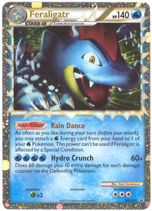 Pokemon Card Promo #HGSS07 - FERALIGATR (holo-foil): Sell2BBNovelties.com:  Sell TY Beanie Babies, Action Figures, Barbies, Cards & Toys selling online