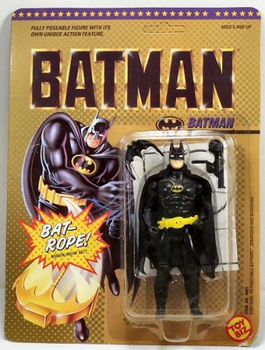 Batman Vintage 1989 Michael Keaton Movie action figure Toy Biz Batte Corde Neuf 