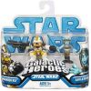 Star Wars - 2008 Legacy - Galactic Heroes Figures - Commander Bly & Aayla Secura (New & Mint)