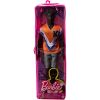 Mattel - Barbie FASHIONISTAS KEN DOLL #203 (Twisted Black Hair, Sporty Orange Jersey) HJT08 (Mint)