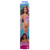 Mattel Barbie Doll - BEACH BARBIE [Brunette in Orange Swimsuit] HPV20 (Mint)