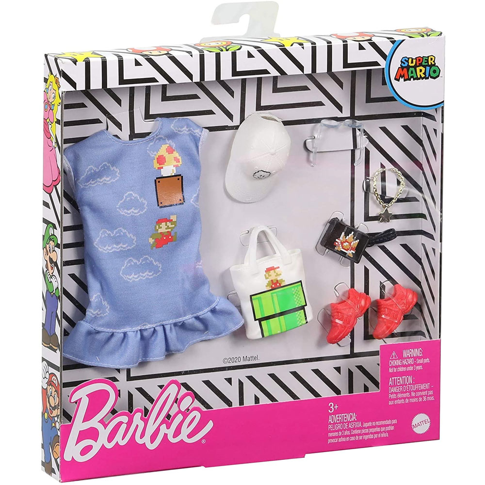 Mattel Barbie Doll SUPER MARIO FASHION PACK #2 (Purse