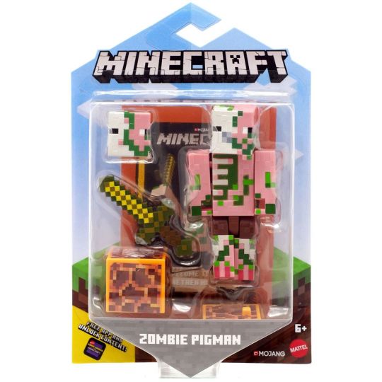 Mattel Minecraft Comic Maker Action Figure Zombie Pigman 3 5 Inch Glc69 Mint Sell2bbnovelties Com Sell Ty Beanie Babies Action Figures Barbies Cards Toys Selling Online