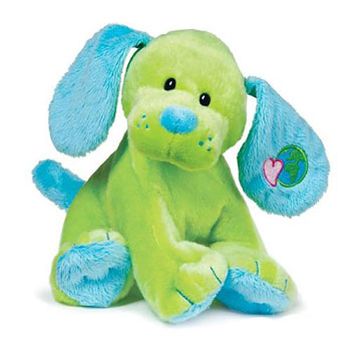 Webkinz Virtual Pet Plush GREEN EARTH PUPPY Mint Unused Code