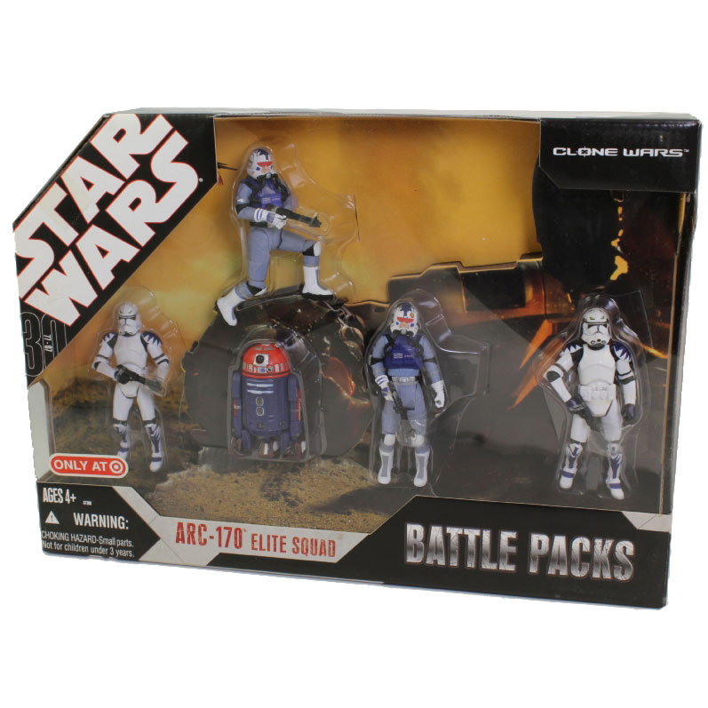Star Wars - Battle Packs Action Figure Set - ARC-170 ELITE SQUAD