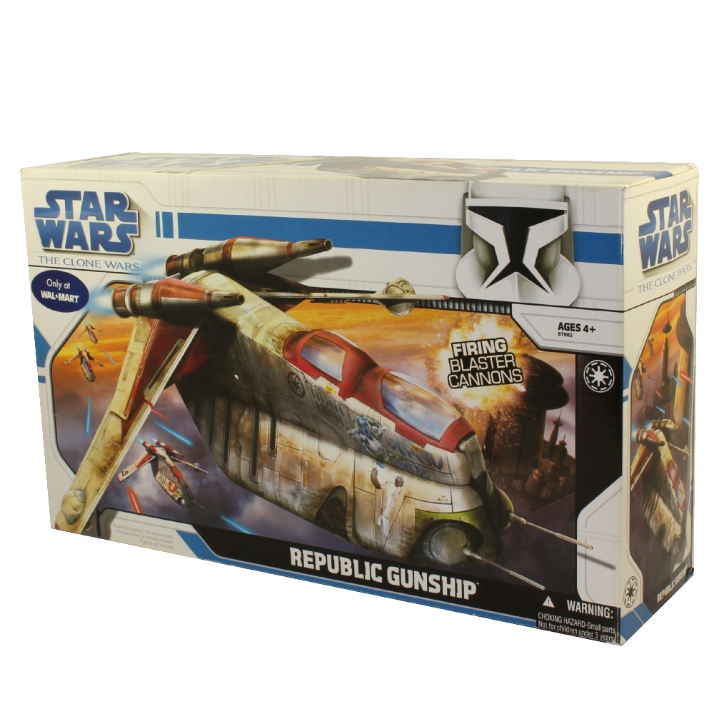 Star Wars Clone Wars Action Vehicle Set REPUBLIC GUNSHIP *Walmart