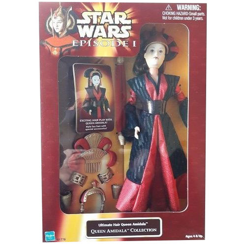 Star Wars Episode 1 Action Figure Doll ULTIMATE HAIR QUEEN AMIDALA