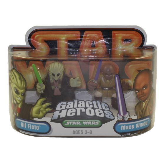 特撮 Star Wars Episode 3 Junior Figure 2 Pack Mace Windu &amp; Kit Fisto Star Wars Episode 3 Junior Figure 2 Pack Mace Windu & Kit
