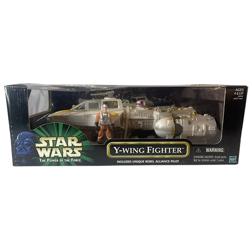 Star Wars - Power of the Force Action Figure Vehicle Set - Y-WING FIGHTER (Mint)