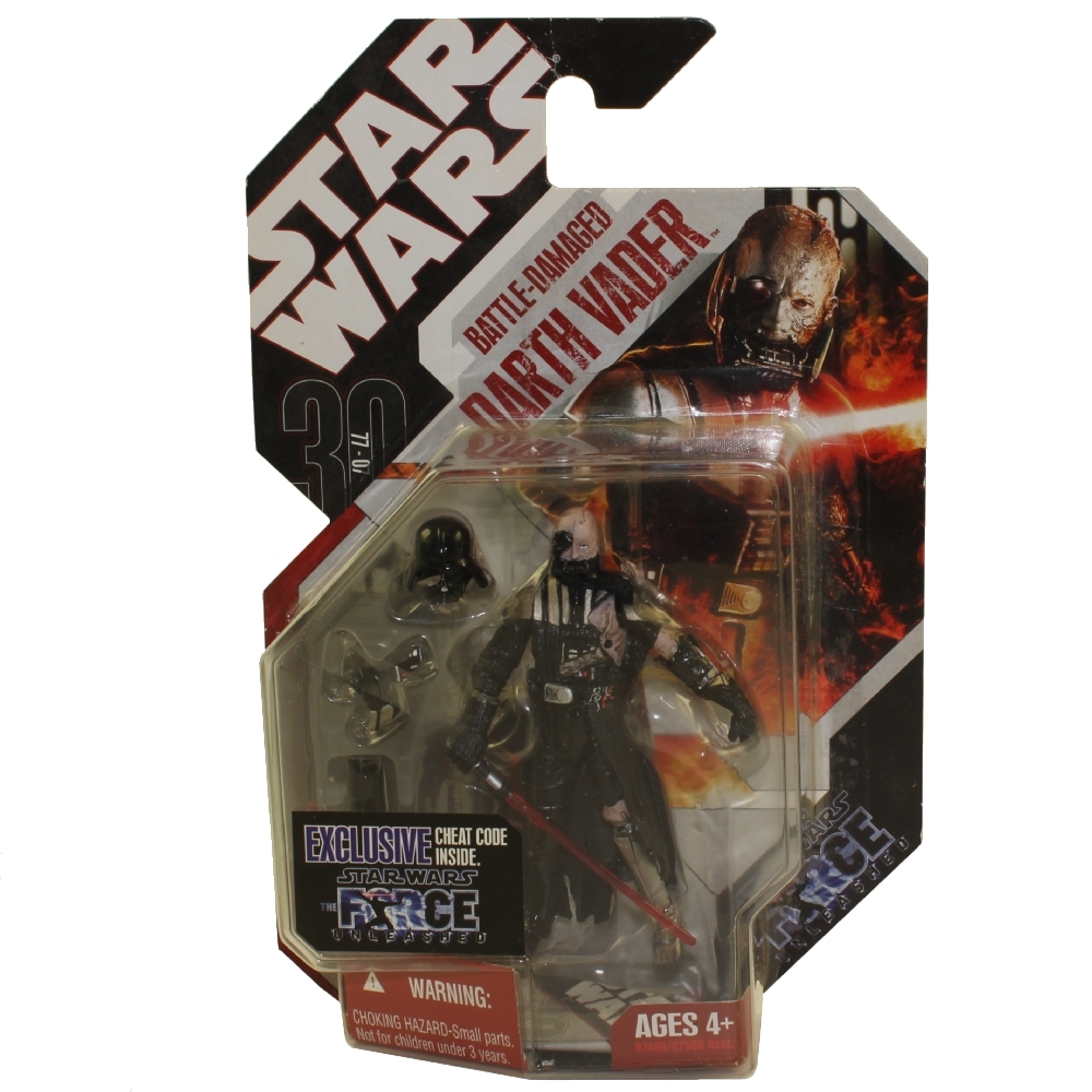 Star Wars The Force Unleashed Action Figure BATTLE DAMAGED DARTH VADER  inch) (Mint)