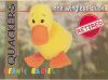 TY Beanie Babies BBOC Card - Series 1 Retired (RED) - QUACKERS the Duck (Mint)