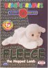 TY Beanie Babies BBOC Card - Series 2 Birthday (GREEN) - FLEECE the Napped Lamb (Mint)