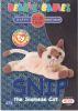 TY Beanie Babies BBOC Card - Series 2 Birthday (BLUE) - SNIP the Siamese Cat (Mint)