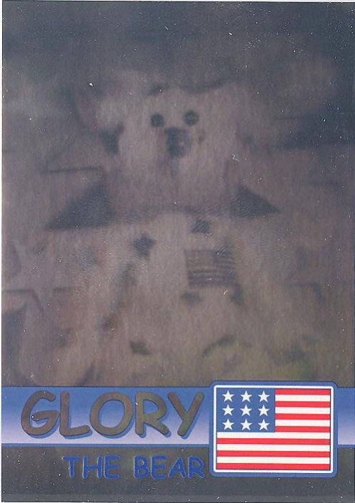 TY Beanie Babies BBOC Card - Series 2 Rare Bear (BLUE) - GLORY the Bear (Mint)