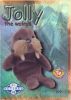 TY Beanie Babies BBOC Card - Series 2 Retired (BLUE) - JOLLY the Walrus (Mint)