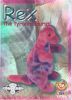 TY Beanie Babies BBOC Card - Series 2 Retired (SILVER) - REX the Tyrannosaurus (Mint)