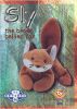 TY Beanie Babies BBOC Card - Series 2 Retired (BLUE) - SLY the Brown Bellied Fox (Mint)