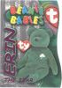 TY Beanie Babies BBOC Card - Series 3 - Beanie/Buddy Left (MAGENTA) - ERIN the Bear (Mint)