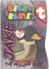 TY Beanie Babies BBOC Card - Series 3 - Beanie/Buddy Left (MAGENTA) - JAKE the Mallard Duck (Mint)