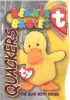 TY Beanie Babies BBOC Card - Series 3 - Beanie/Buddy Left (MAGENTA) - QUACKERS the Duck with Wings (