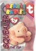 TY Beanie Babies BBOC Card - Series 3 - Beanie/Buddy Left (MAGENTA) - SQUEALER the Pig (Mint)