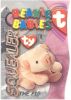 TY Beanie Babies BBOC Card - Series 3 - Beanie/Buddy Left (SILVER) - SQUEALER the Pig (Mint)