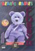 TY Beanie Babies BBOC Card - Series 3 Birthday (MAGENTA) - CLUBBY 2 the Bear (Mint)