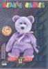 TY Beanie Babies BBOC Card - Series 3 Birthday (TEAL) - CLUBBY 2 the Bear (Mint)