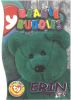 TY Beanie Babies BBOC Card - Series 3 - Beanie/Buddy Right (MAGENTA) - ERIN the Bear (Mint)