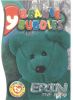 TY Beanie Babies BBOC Card - Series 3 - Beanie/Buddy Right (SILVER) - ERIN the Bear (Mint)