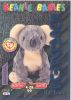 TY Beanie Babies BBOC Card - Series 3 Birthday (TEAL) - EUCALYPTUS the Koala (Mint)