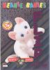TY Beanie Babies BBOC Card - Series 3 Birthday (MAGENTA) - FLIP the White Cat (Mint)