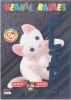 TY Beanie Babies BBOC Card - Series 3 Birthday (TEAL) - FLIP the White Cat (Mint)