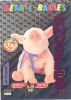 TY Beanie Babies BBOC Card - Series 3 Birthday (MAGENTA) - KNUCKLES the Pig (Mint)