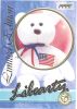 TY Beanie Babies BBOC Card - Series 3 Limited Edition - LIBEARTY the Bear (Mint)