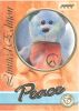 TY Beanie Babies BBOC Card - Series 3 Limited Edition - PEACE the Ty-Dye Bear (Mint)