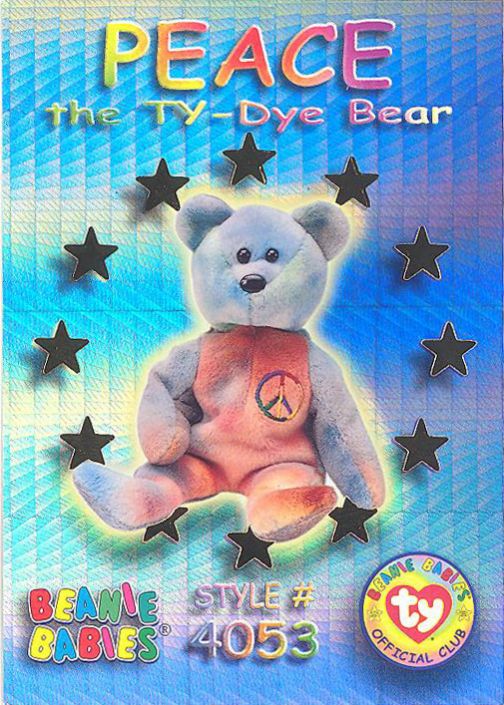 TY Beanie Babies BBOC Card NM/Mint Series 3 Wild GOLD - ALLY the Alligator 