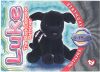 TY Beanie Babies BBOC Card - Series 4 Birthday (SILVER) - LUKE the Black Lab (Mint)