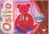 TY Beanie Babies BBOC Card - Series 4 Birthday (ORANGE) - OSITO the Mexican Bear (Mint)