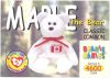TY Beanie Babies BBOC Card - Series 4 - Classic Commons - MAPLE the Canadian Bear (Mint)