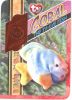TY Beanie Babies BBOC Card - Series 4 - Retired (ORANGE) - CORAL the Ty-Dye Fish (Mint)